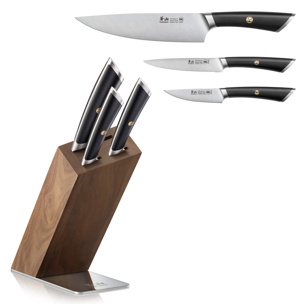 ELBERT Series 4-Piece Fine-Edge Steak Knife Set, Forged German