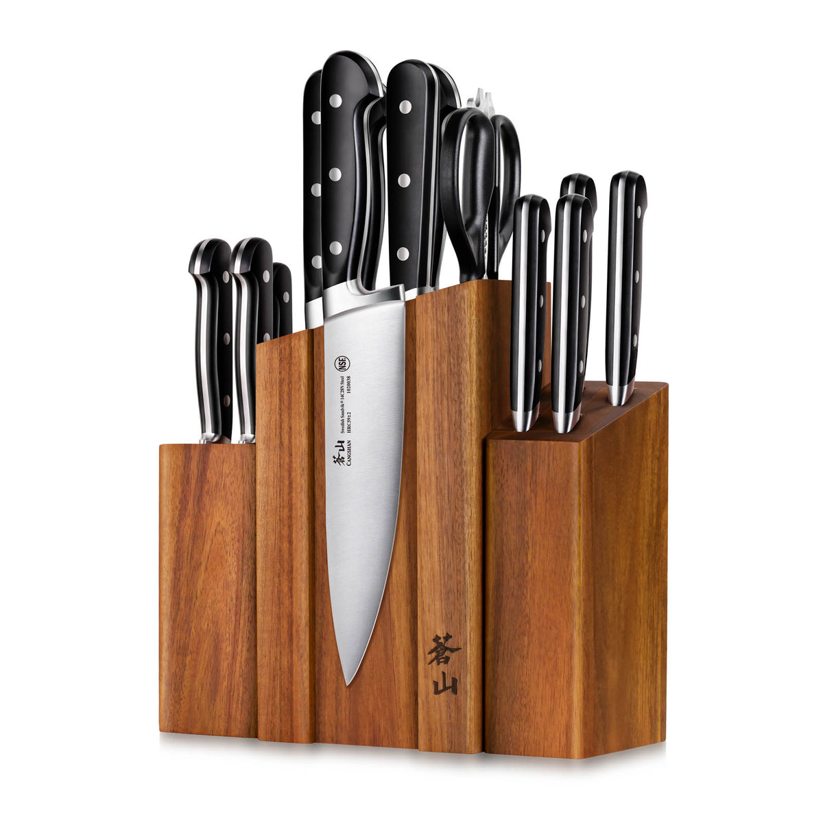 Kitchen Knife Set With Magnetic Block - Schnee