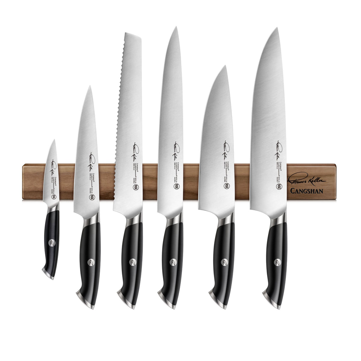 Cangshan S Series 7-piece BBQ Knife Set Included Sheaths Carry & Store Knife  Bag
