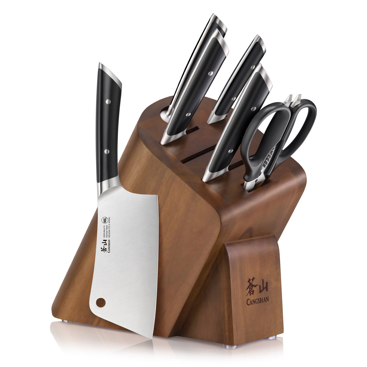 Cangshan Helena 6-Piece HUA Black Knife Block Set