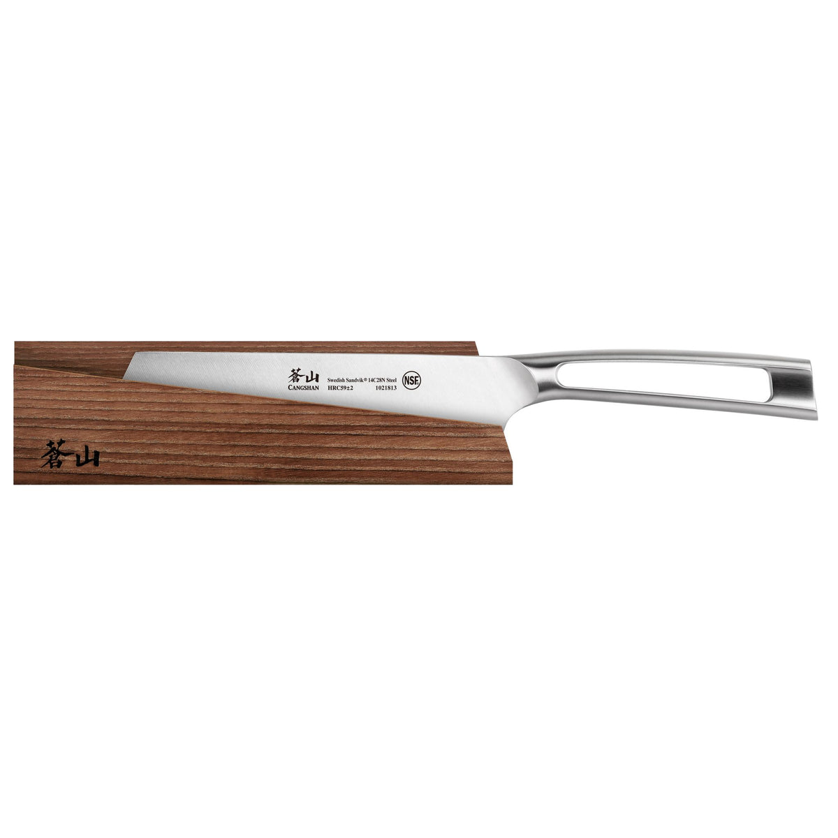 TN1 Series 7-Inch Nakiri Knife with Ash Wood Sheath, Forged Swedish 14 – Cangshan  Cutlery Company
