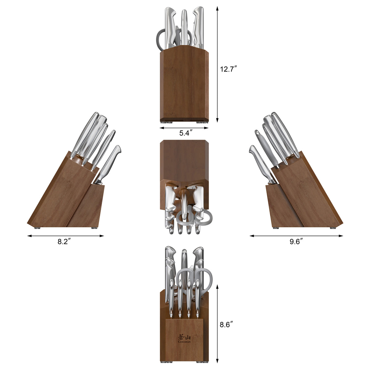 Sanford Series 6-Piece Knife Set with Sheaths, Forged German Steel, 65 –  Cangshan Cutlery Company