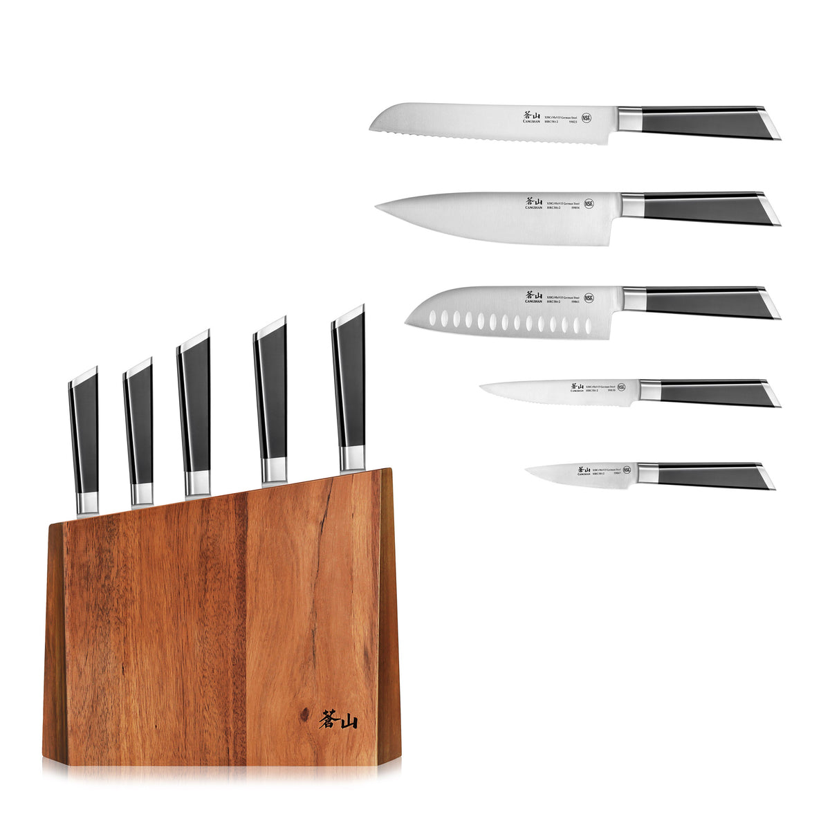 S1 Series 6-Piece German Steel Forged Knife Block Set, Forged German S –  Cangshan Cutlery Company