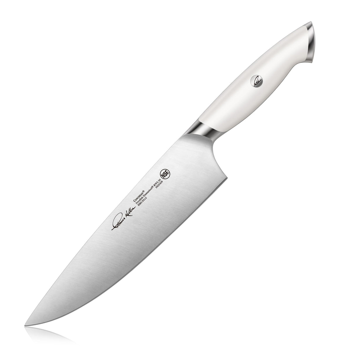 TKSC 8-Inch Chef Knife, Forged Swedish Powder Steel, Thomas Keller 