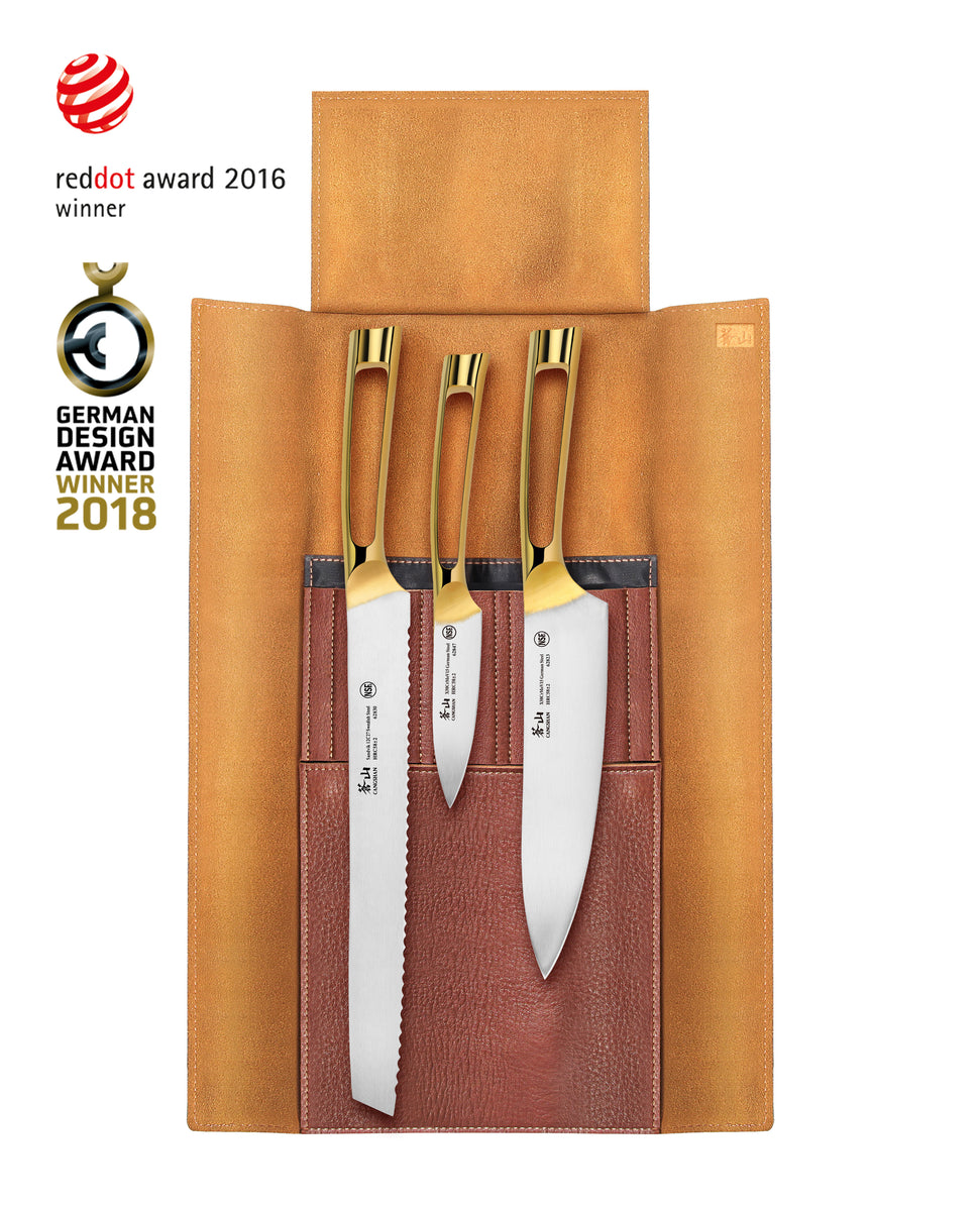 HAST. 4p Modern Knife Set by Hast | Edition Series - Gold