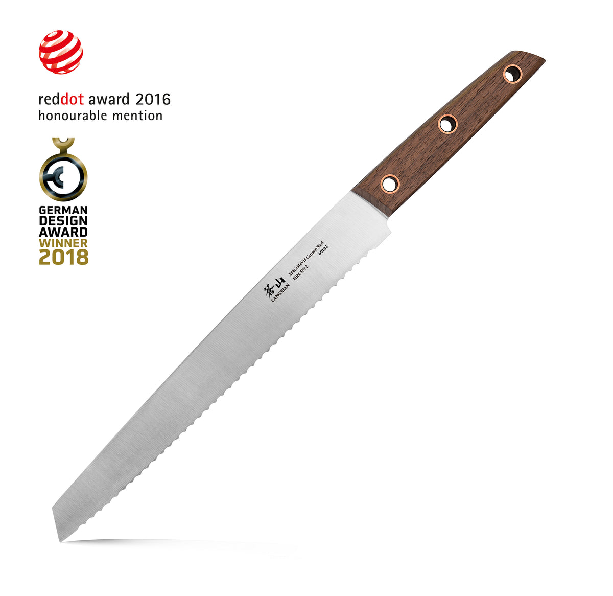 Update International KGE-06 - 10 Stainless Steel Forged Bread Knife