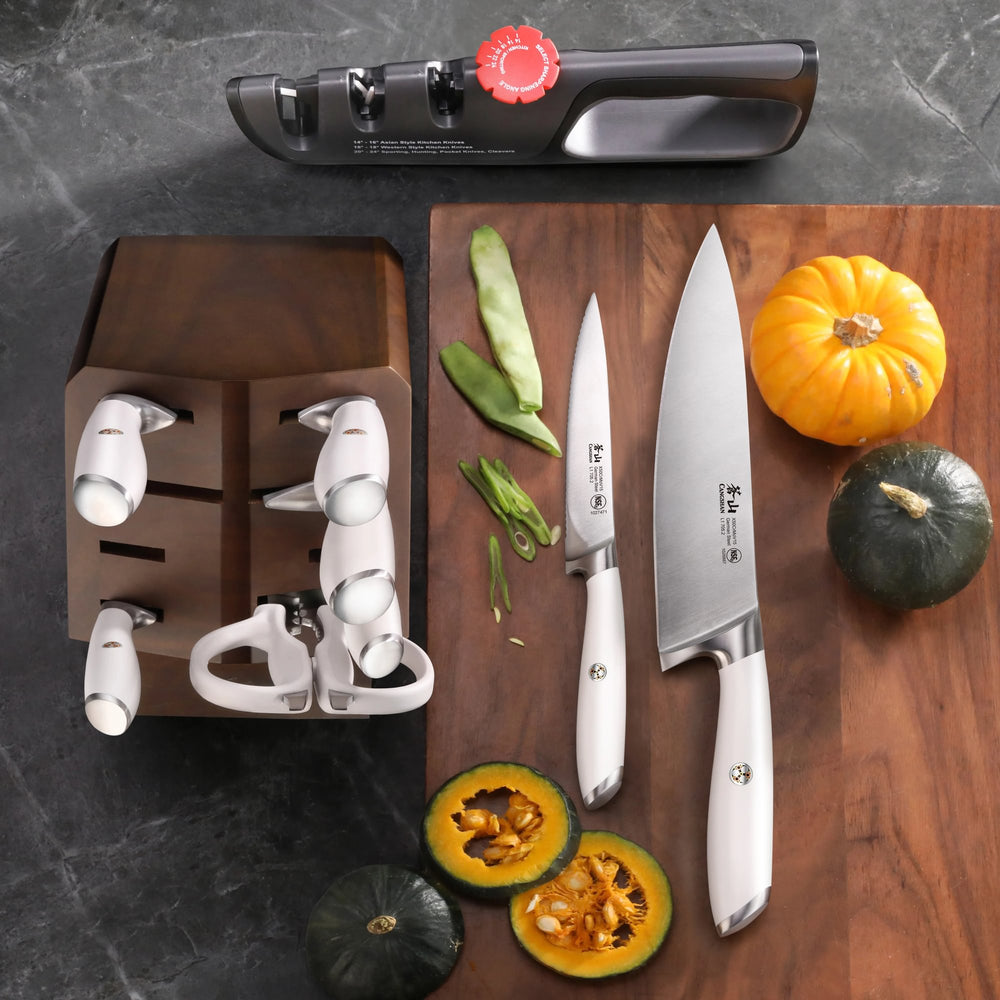 
                  
                    Load image into Gallery viewer, L &amp;amp; L1 Series 10-Piece Knife Block Set, Forged German Steel
                  
                