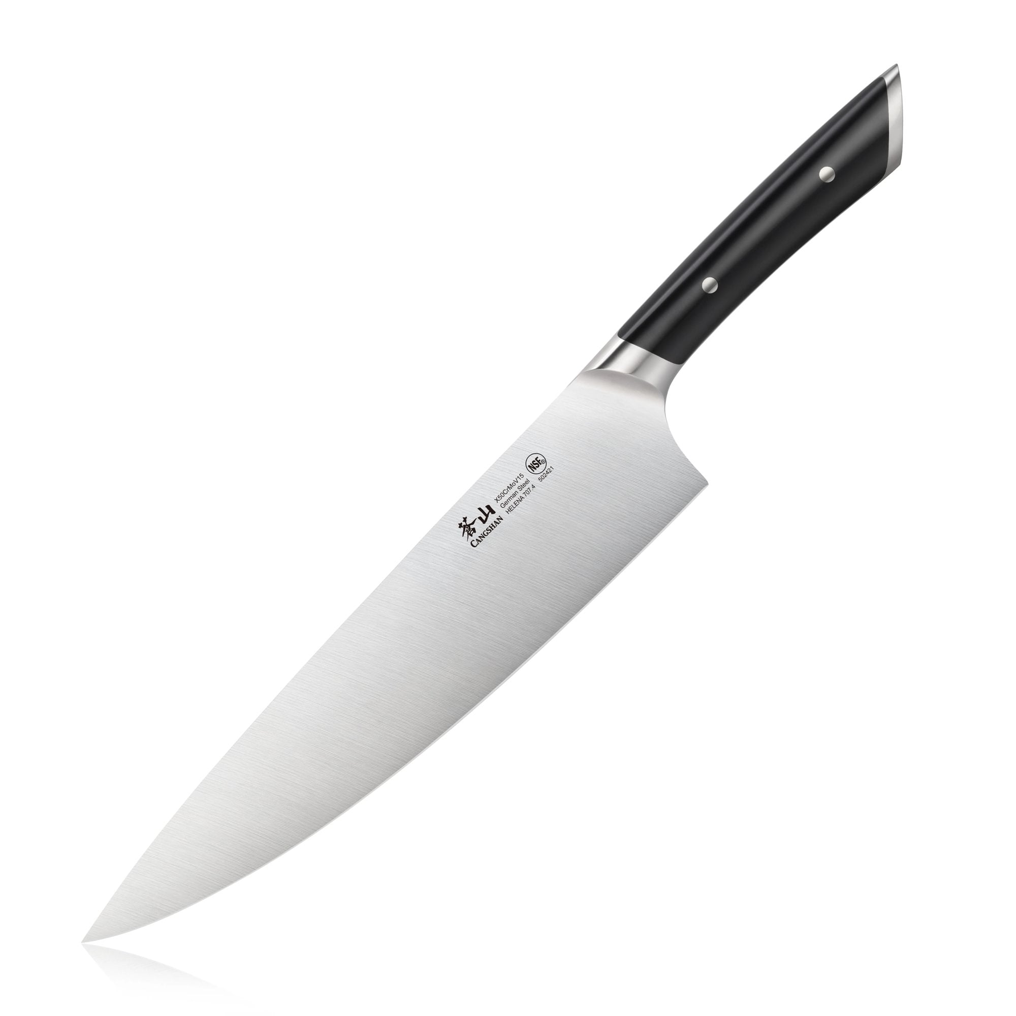 HELENA Series 10-Inch Chef's Knife, Forged German Steel, Black, 502421