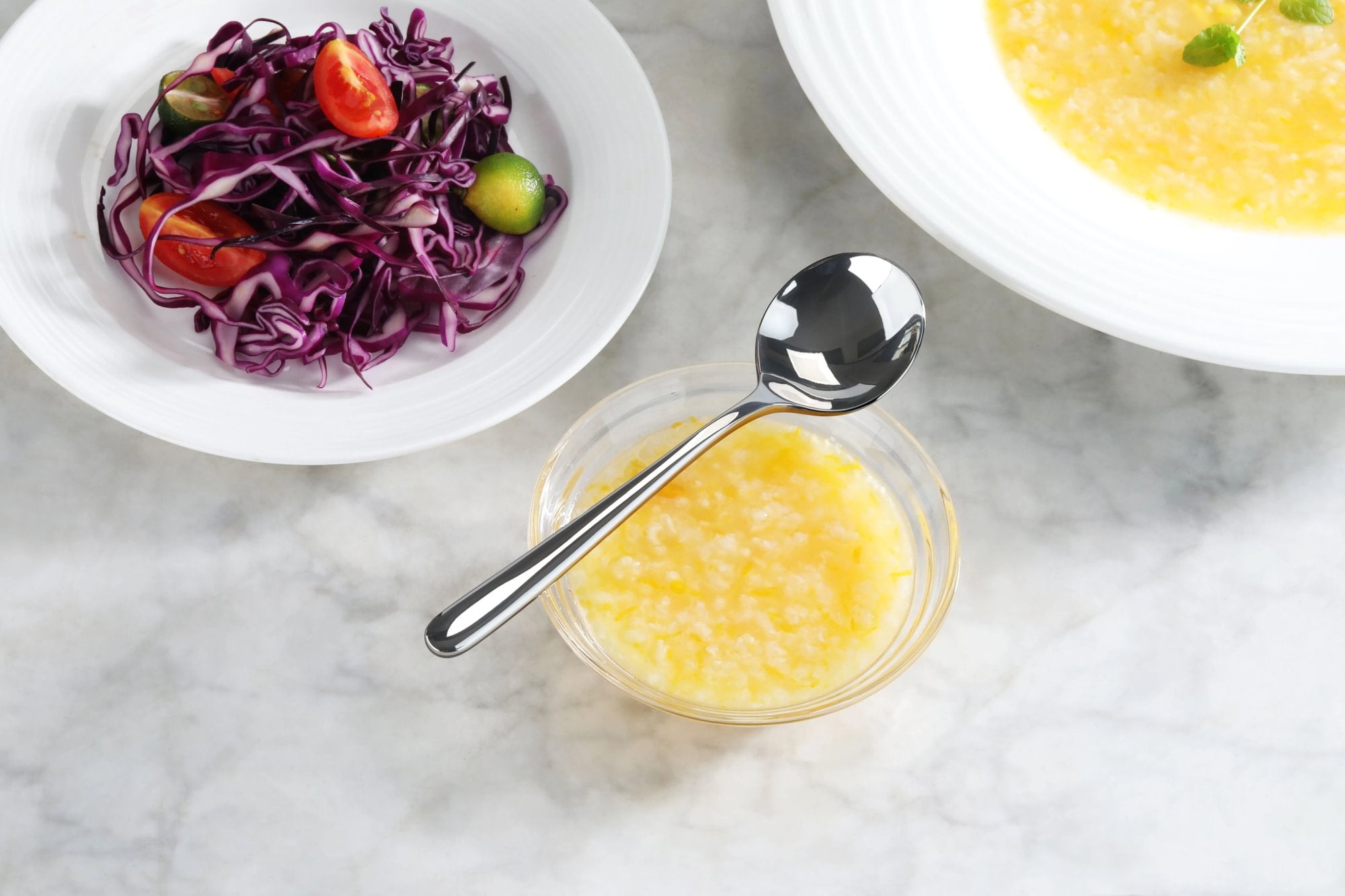 RAIN II Series Bouillon Spoon, Forged Stainless Steel, Mirror Finish