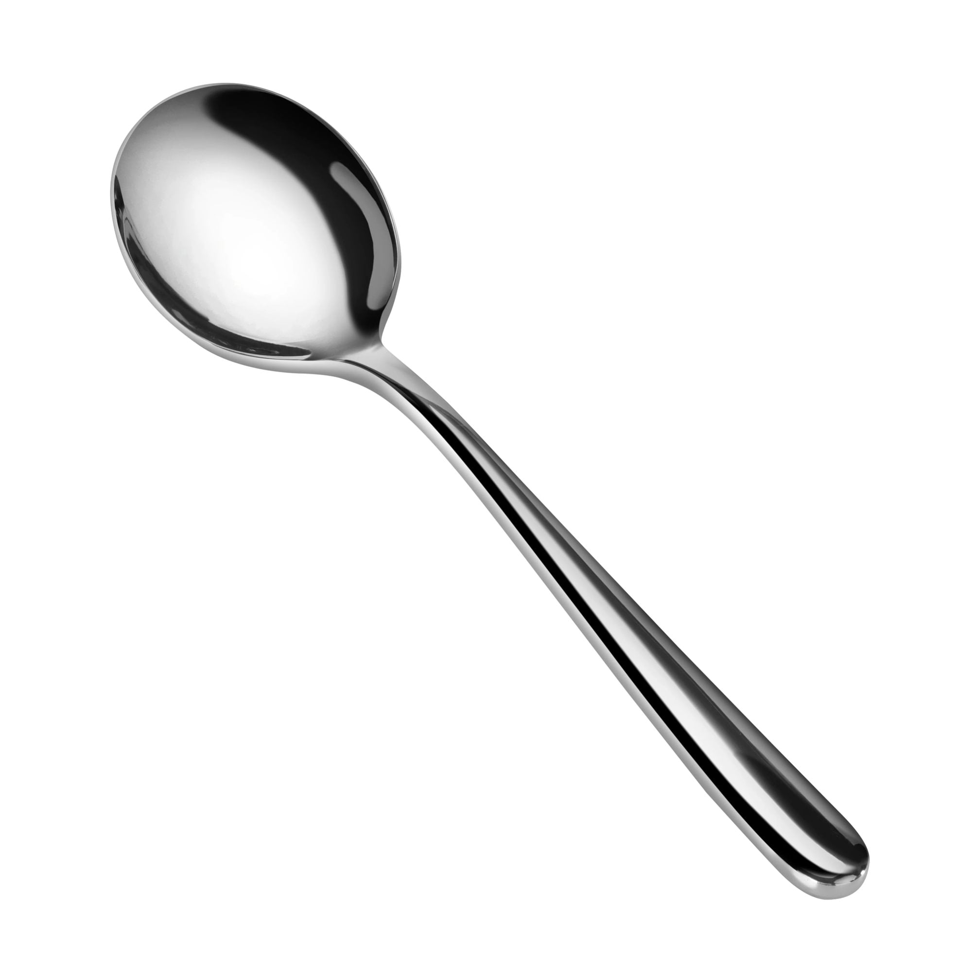 RAIN II Series Bouillon Spoon, Forged Stainless Steel, Mirror Finish