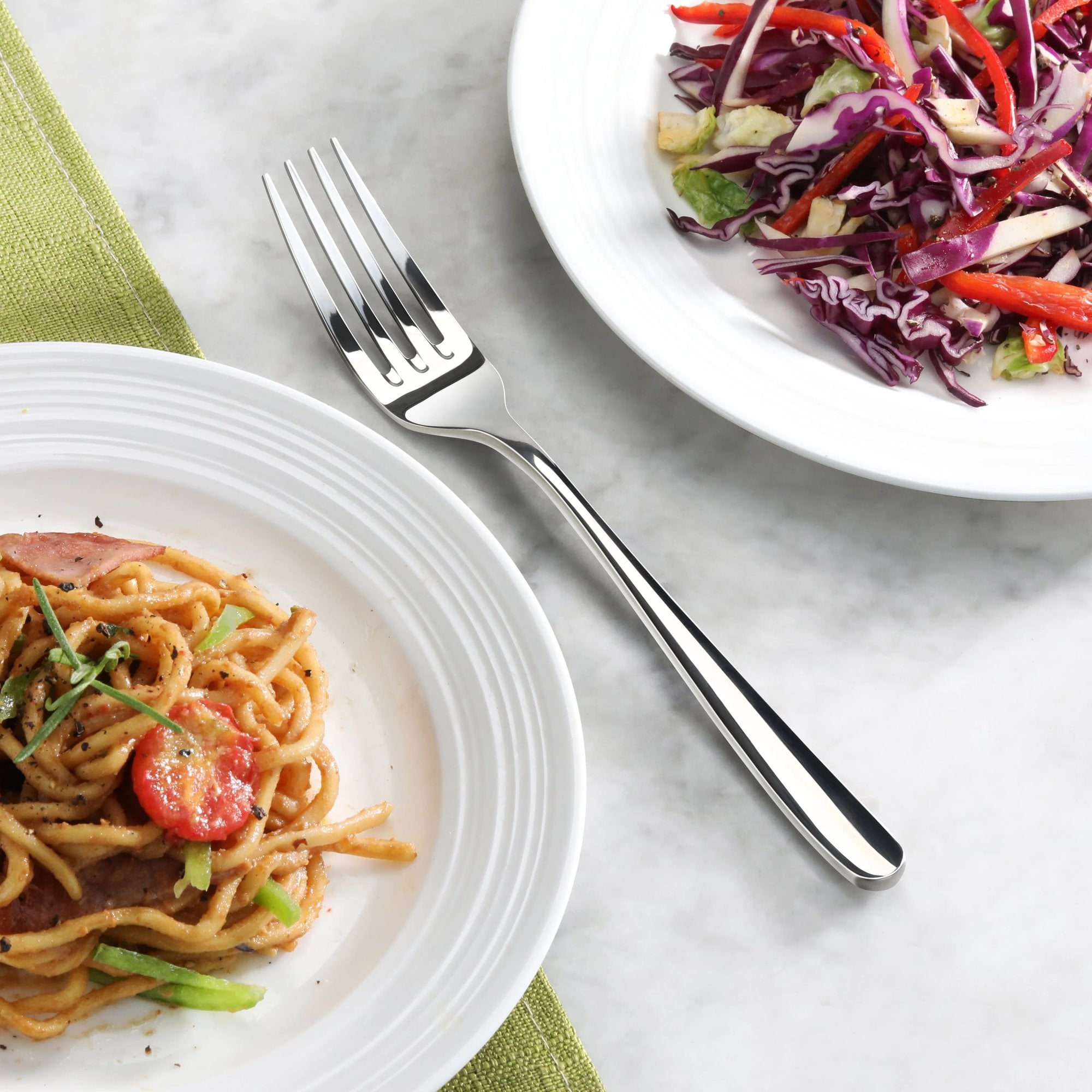 RAIN II Series Dinner Fork, Forged Stainless Steel, Mirror Finish, 505019