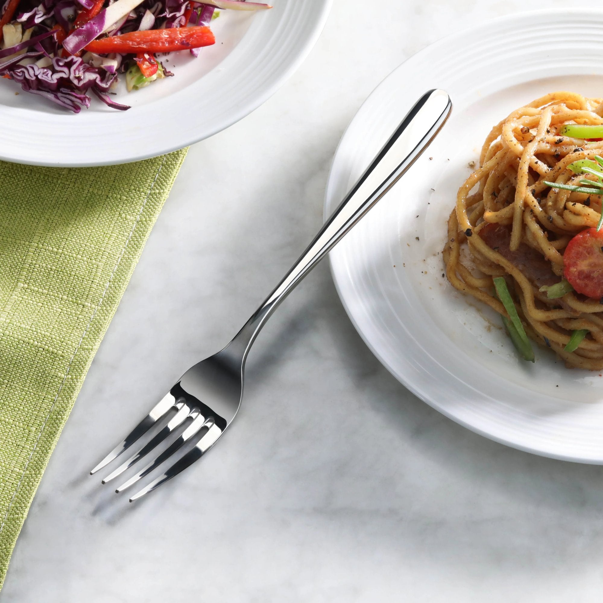 RAIN II Series Dinner Fork, Forged Stainless Steel, Mirror Finish, 505019