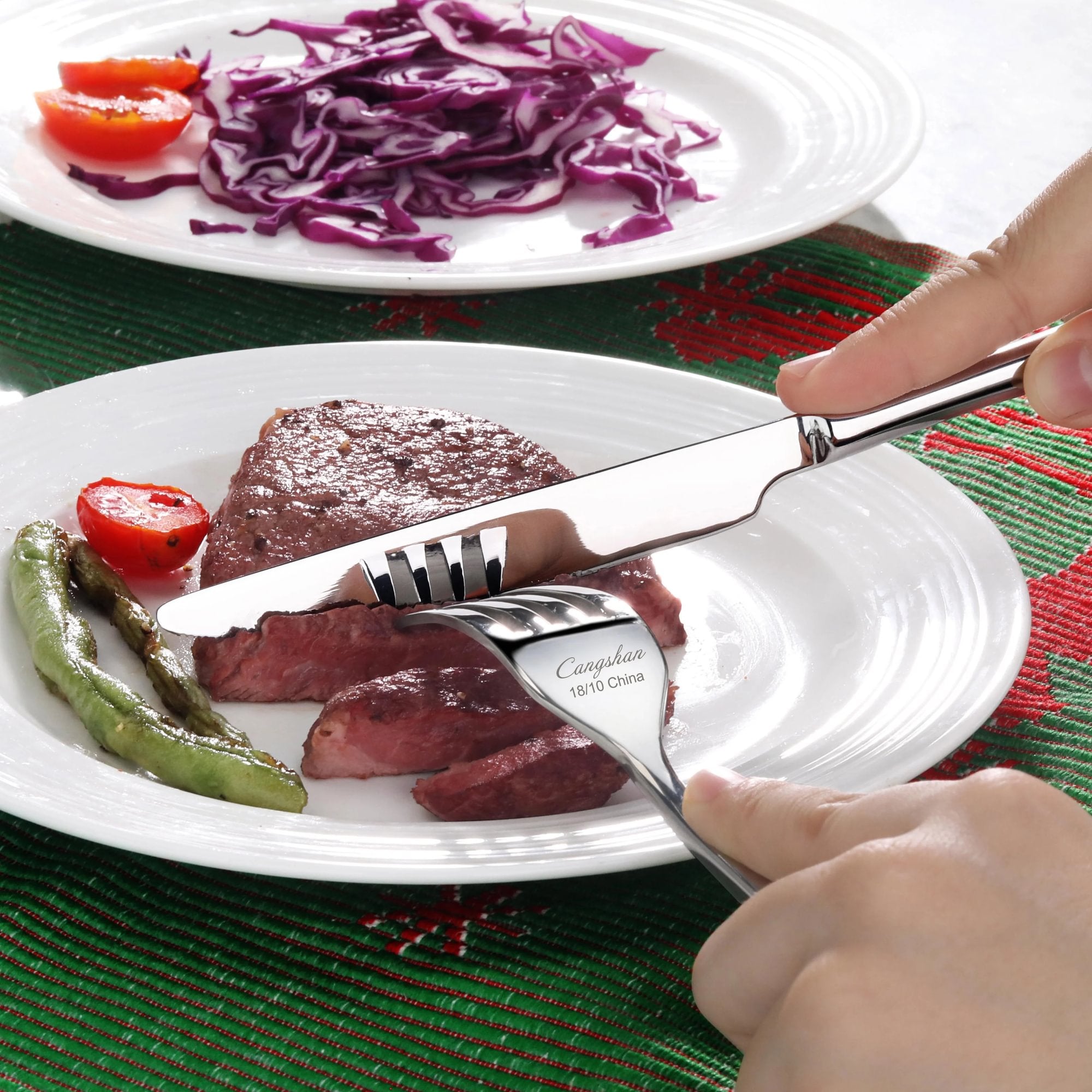 RAIN II Series Dinner Knife, Forged Stainless Steel, Mirror Finish, 505026