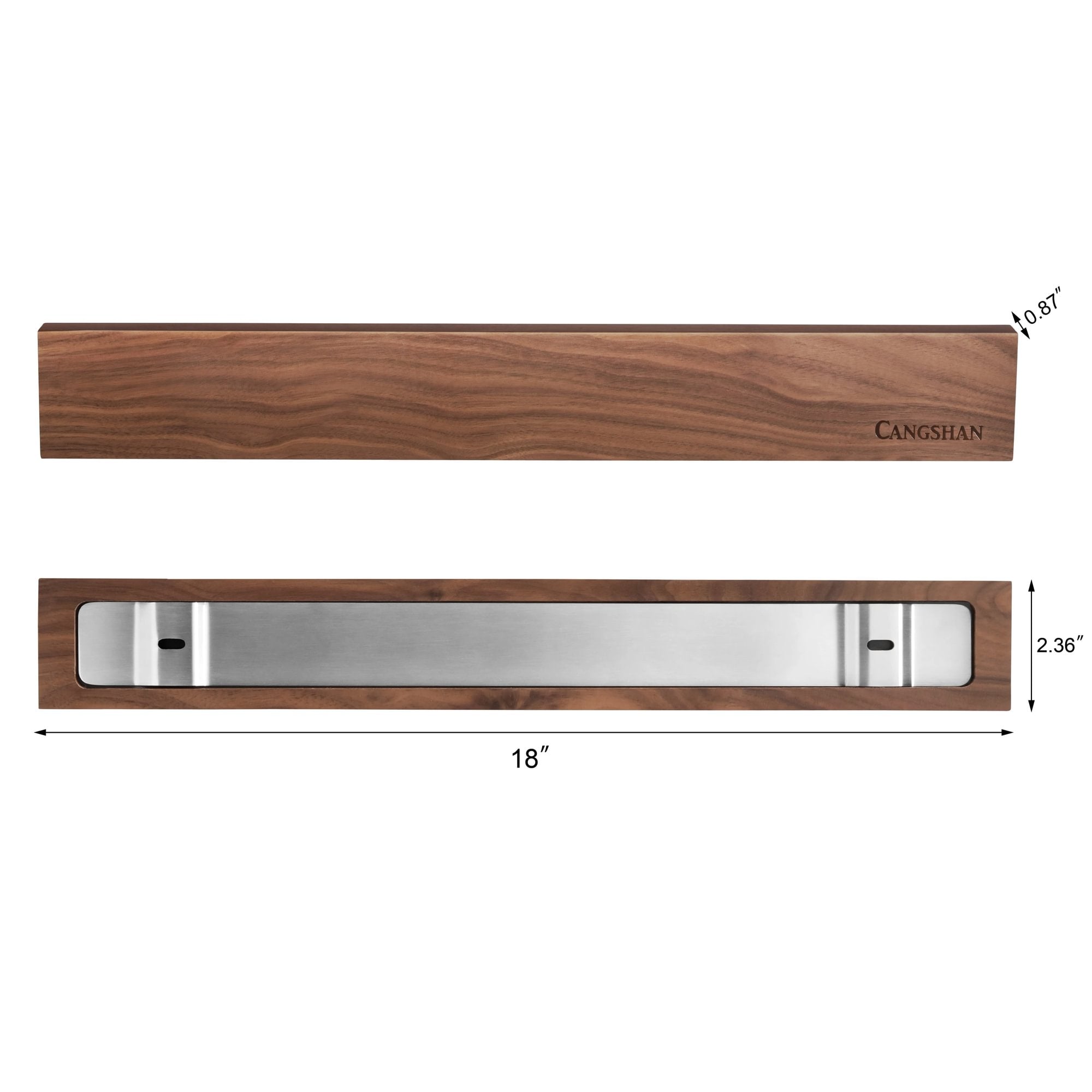 18-Inch Magnetic Knife Bar, Walnut, 10300954