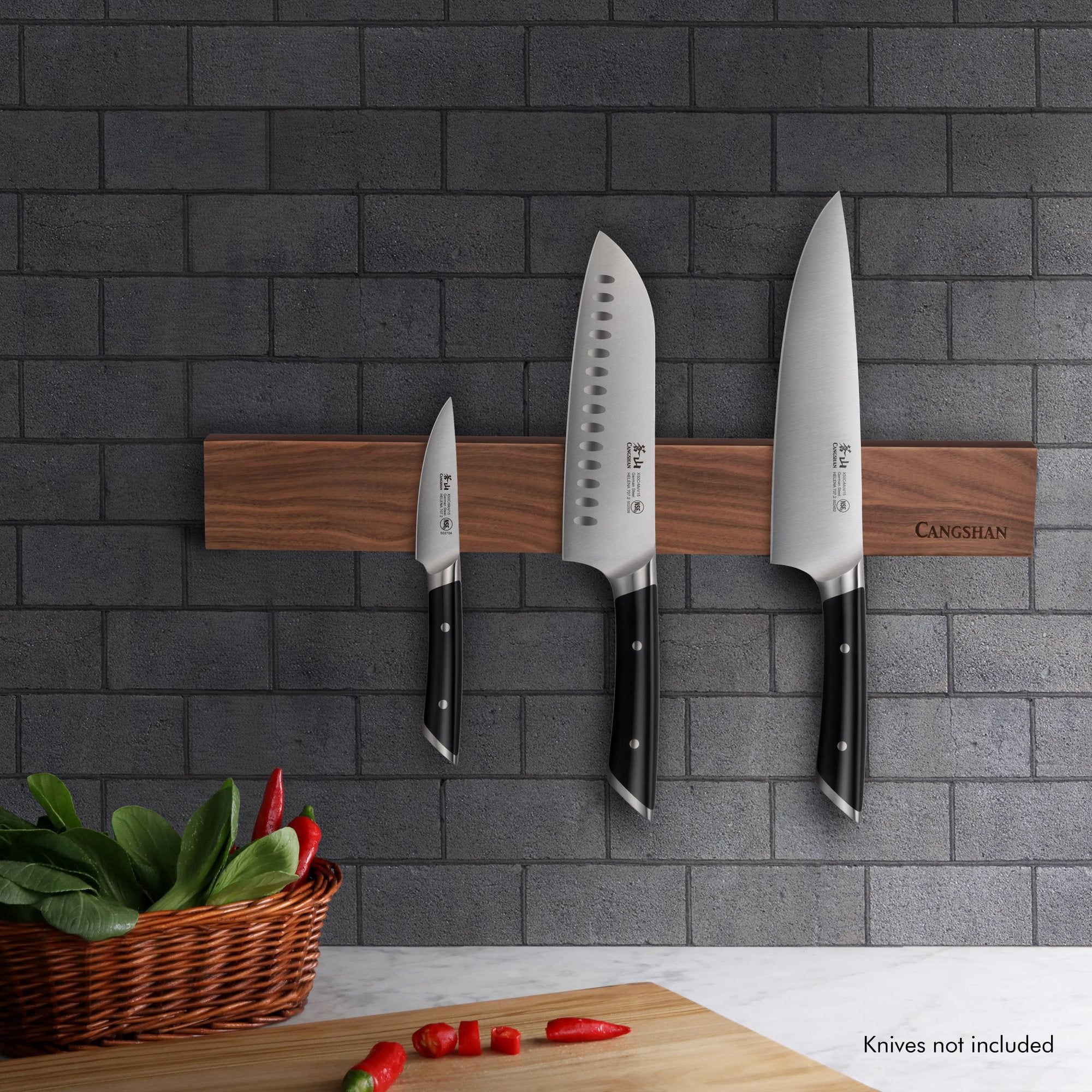 18-Inch Magnetic Knife Bar, Walnut, 10300954