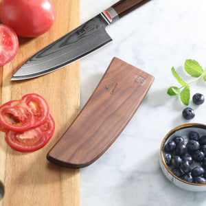 
                  
                    Load image into Gallery viewer, Walnut Magnetic Knife Sheaths, Saya Style Blade Protection
                  
                