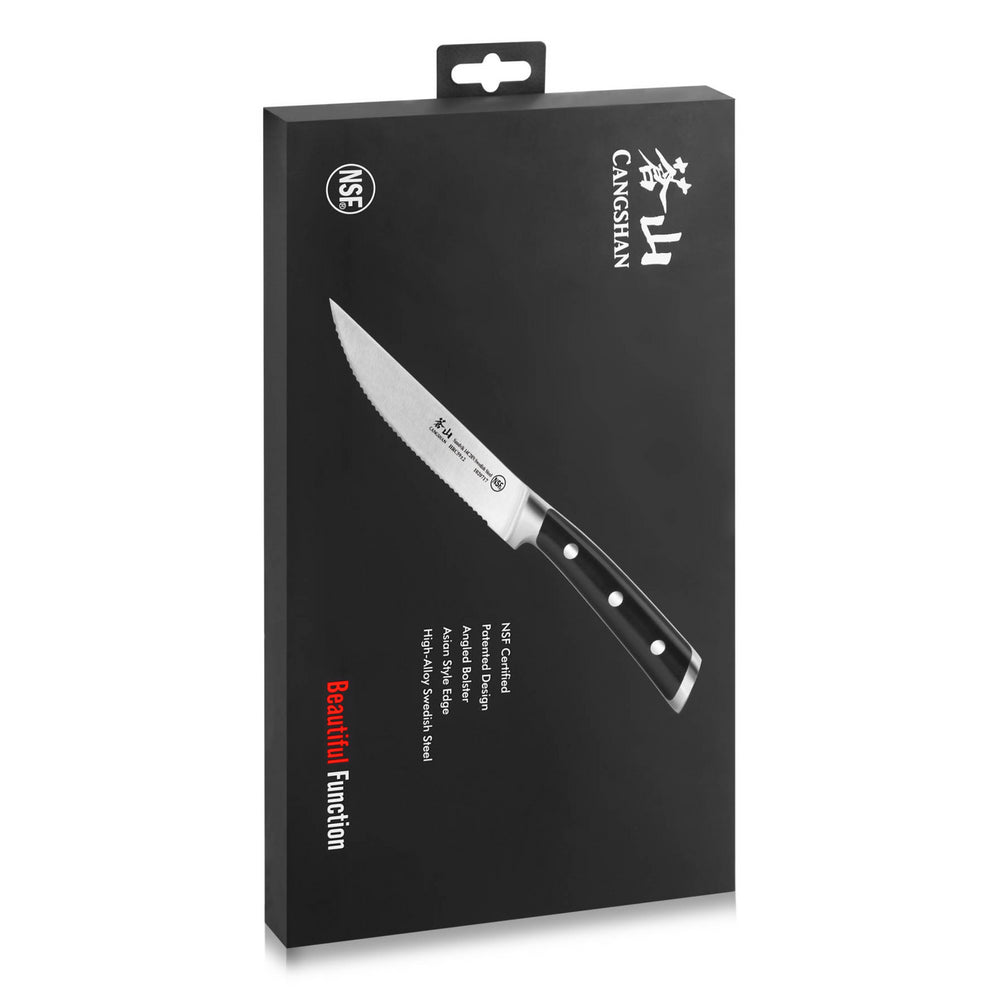 
                  
                    Load image into Gallery viewer, TS Series 4-Piece Steak Knife Set, Forged Swedish 14C28N Steel, 1020724
                  
                