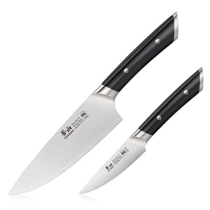 Material 3-piece Kitchen Knife Set In Cool Neutral