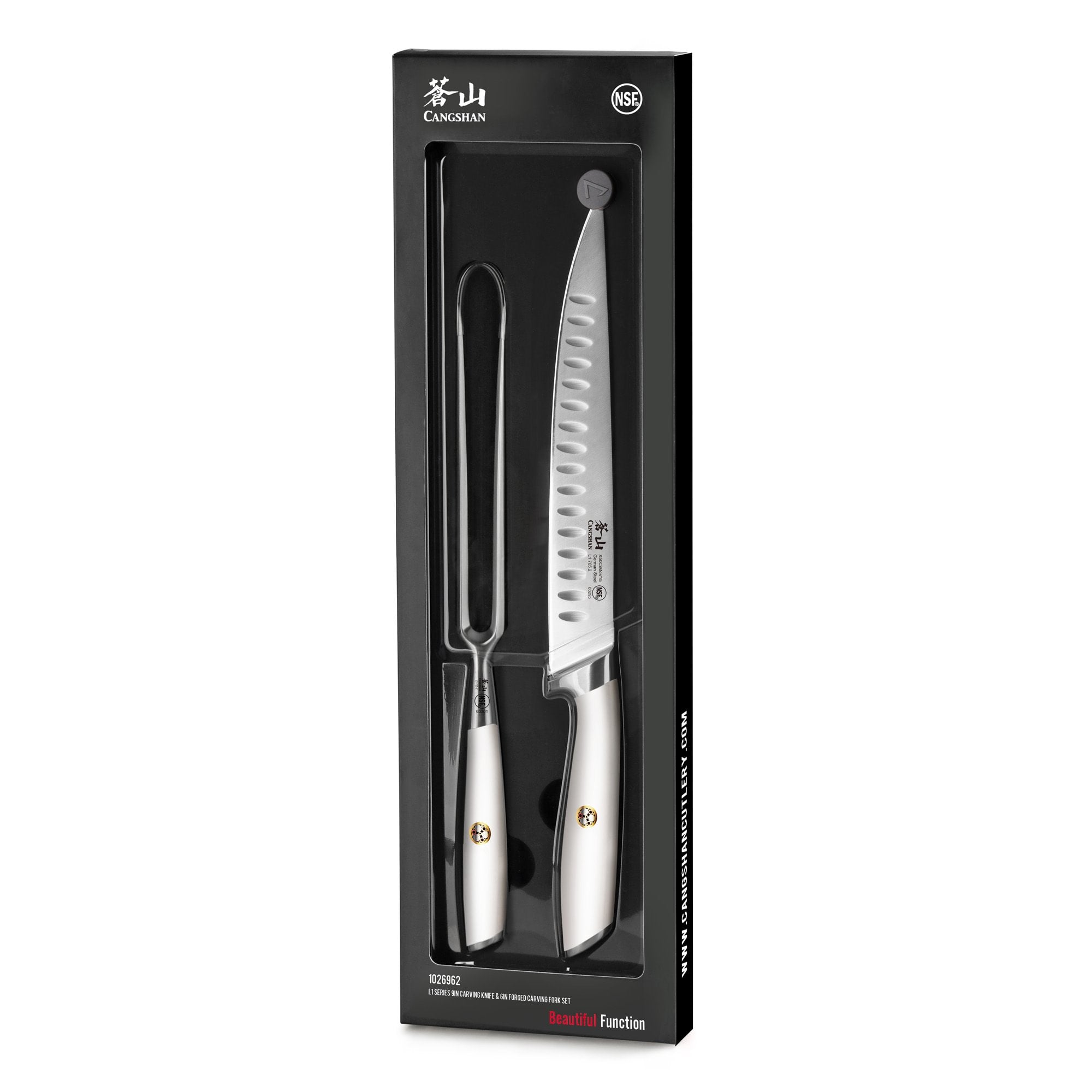 L Series 2-Piece Carving Set, Forged German Steel