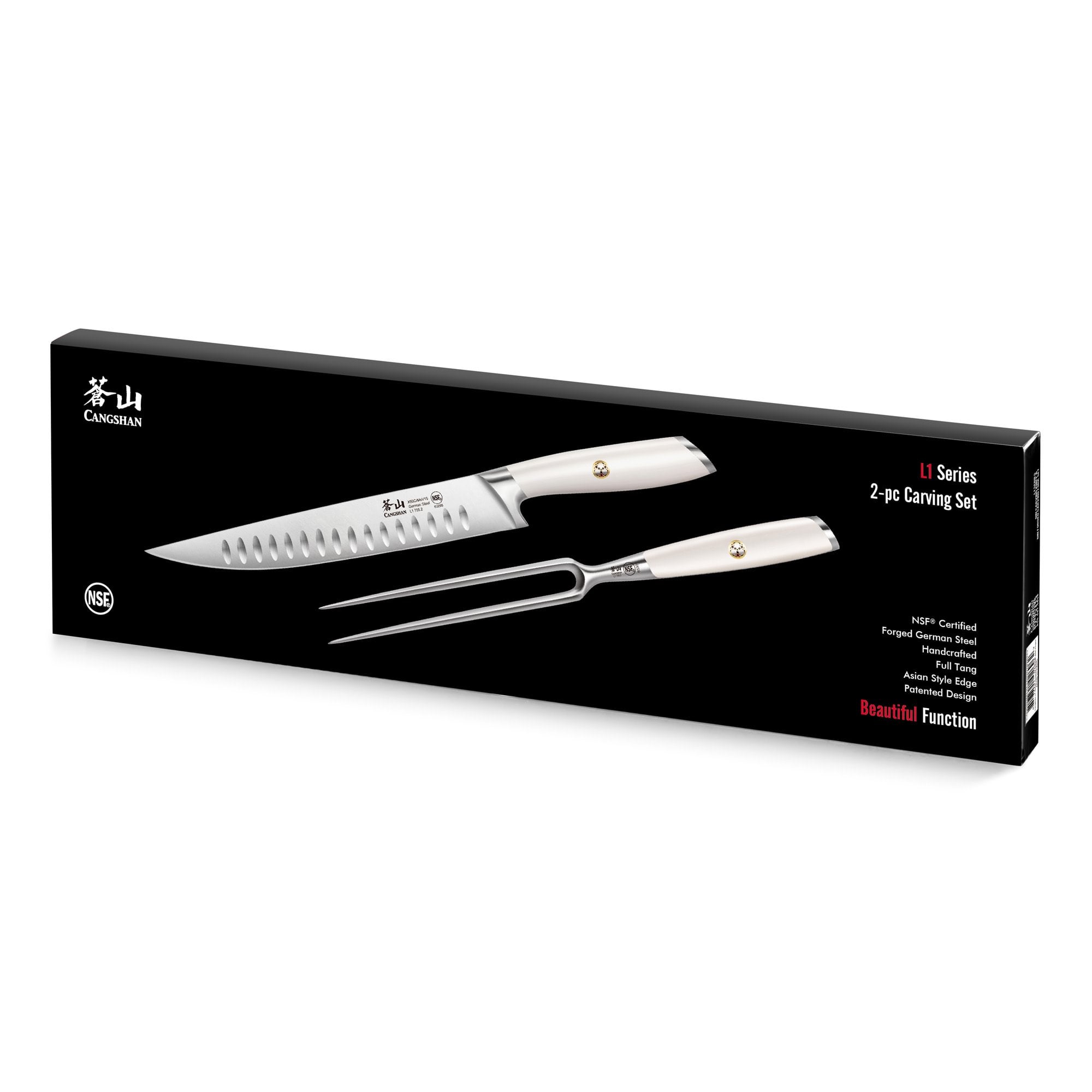 L Series 2-Piece Carving Set, Forged German Steel