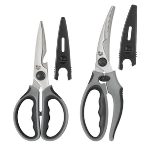 
                  
                    Load image into Gallery viewer, 2-Piece Heavy-Duty Shears Set with Guards, Gray, 10300543
                  
                