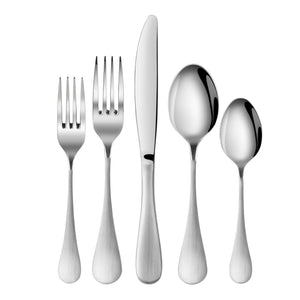 
                  
                    Load image into Gallery viewer, RAIN Series 20-Piece Flatware Set, Stainless Steel, Matte Finish Handle, 504982
                  
                