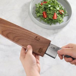 
                  
                    Load image into Gallery viewer, Walnut Magnetic Knife Sheaths, Saya Style Blade Protection
                  
                