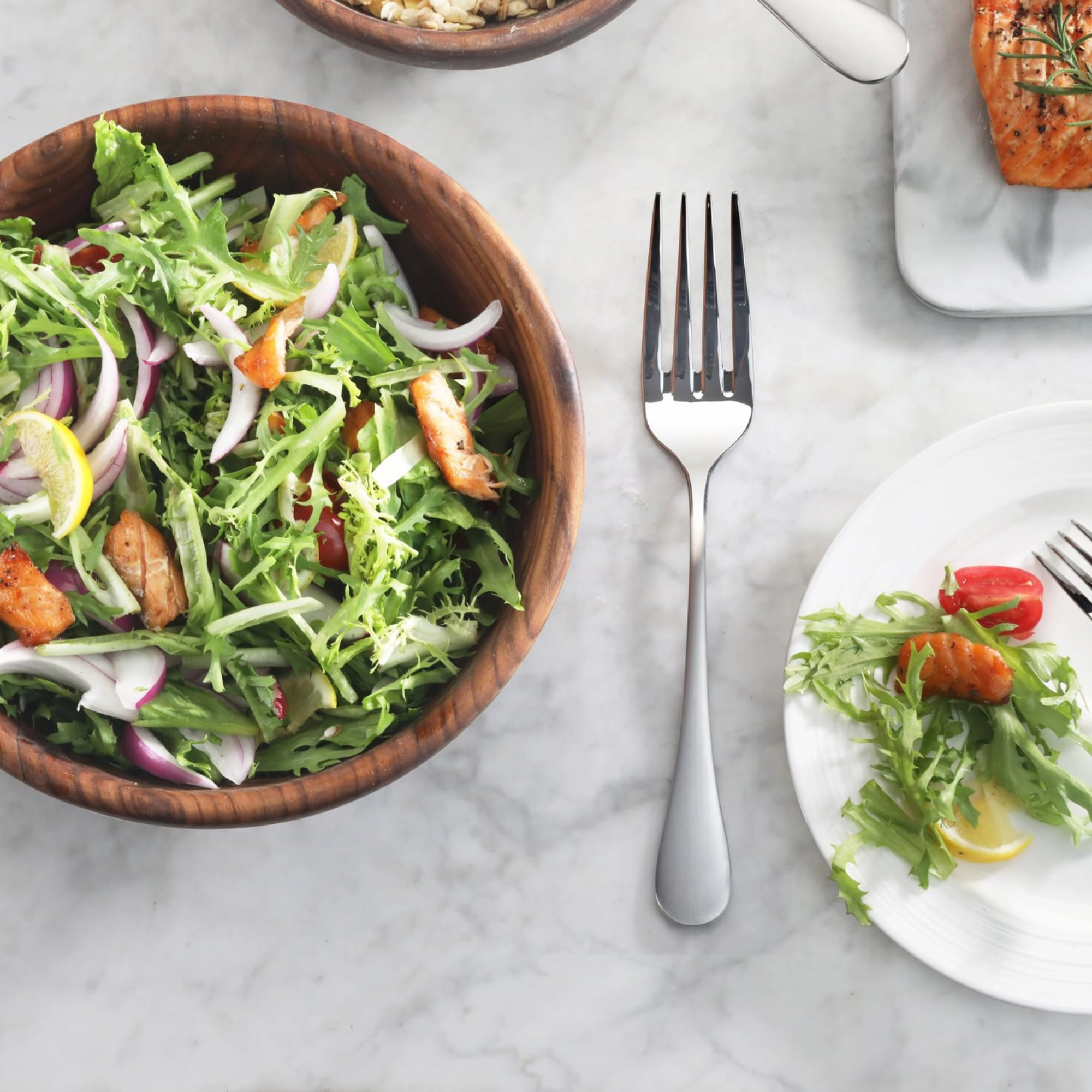 RAIN Series Serving Fork, Stainless Steel, Matte Finish Handles, 504937