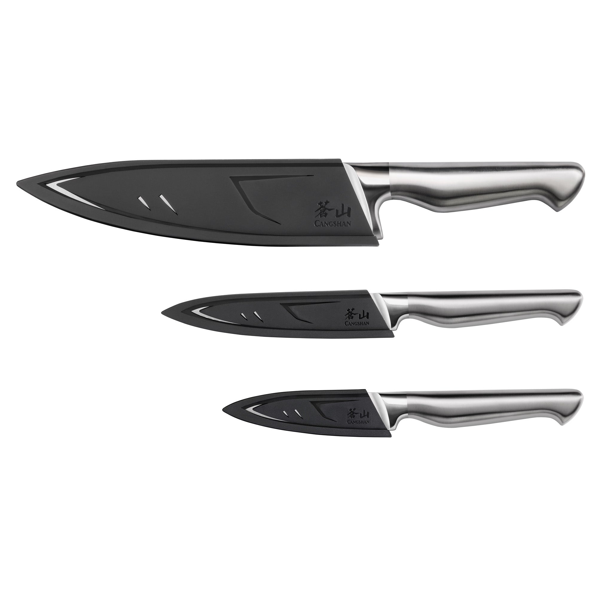 SANFORD Series 3-Piece Knife Starter Set with Sheaths, Forged German Steel, 1027174