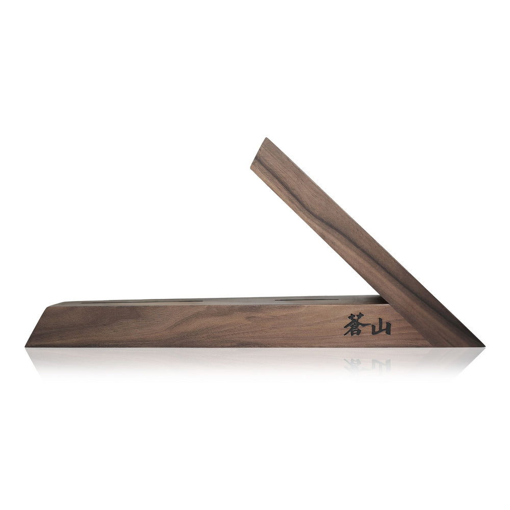 
                  
                    Load image into Gallery viewer, TAI Triangle Walnut Wood Knife Block
                  
                