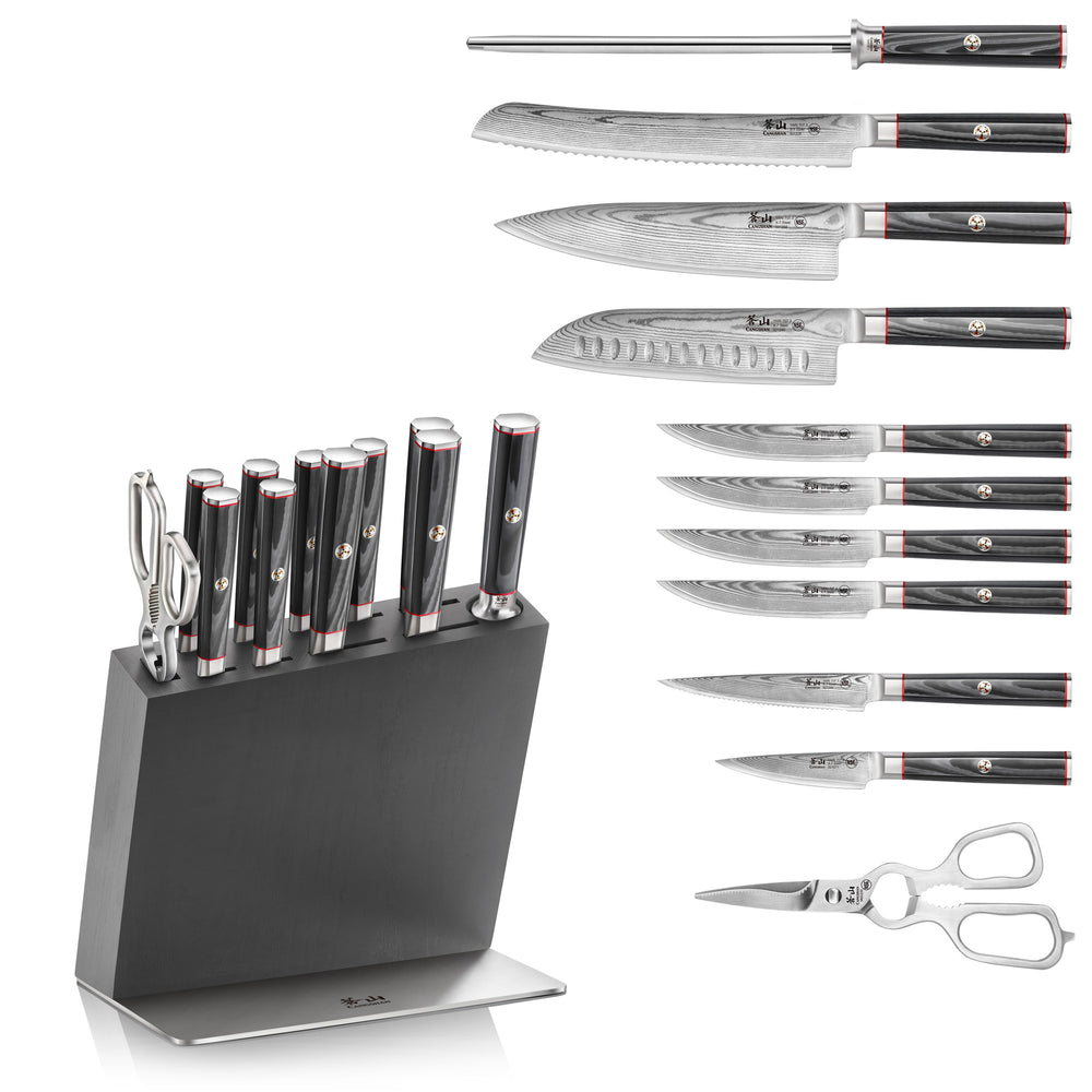 S1 Series 3-Piece TAI Knife Block Set, Forged German Steel, Walnut Blo – Cangshan  Cutlery Company