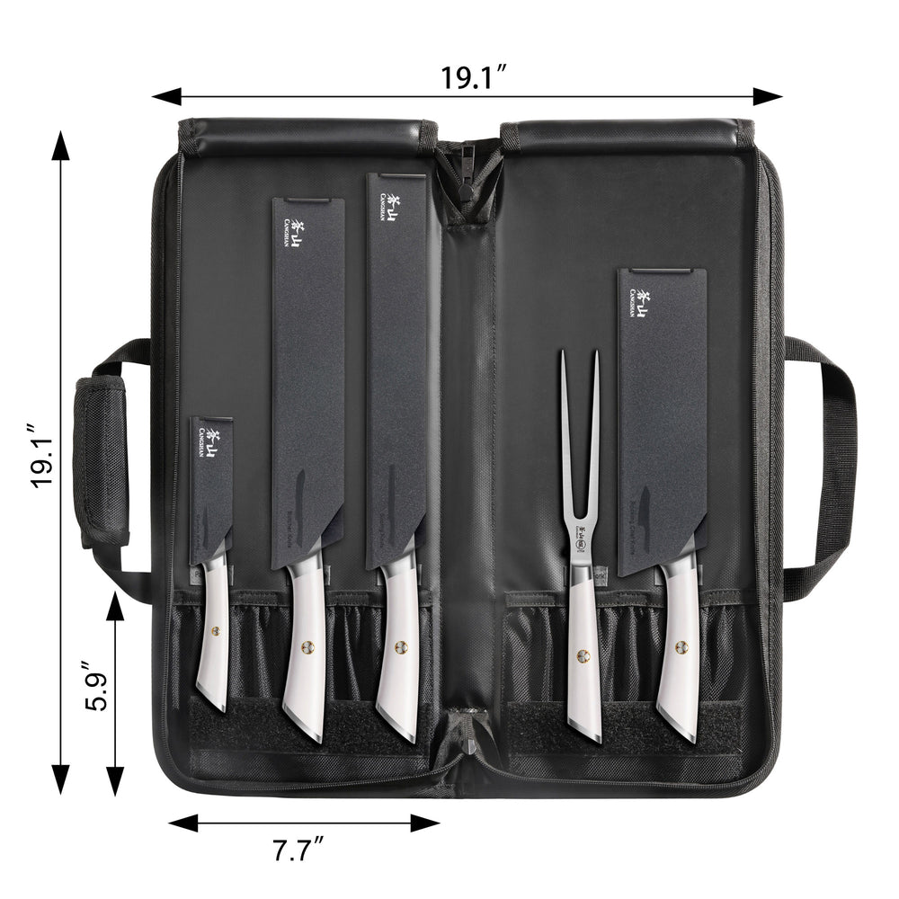 ELBERT Series 6-Piece BBQ Knife Kit with Black Knife Bag, Forged Germa –  Cangshan Cutlery Company