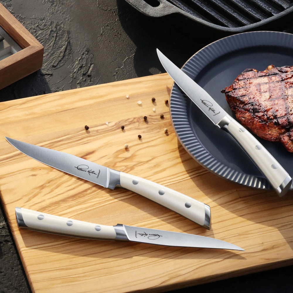 S1 Series 4-Piece Steak Knife Set, 5-Inch Straight-Edge Blade, Forged –  Cangshan Cutlery Company
