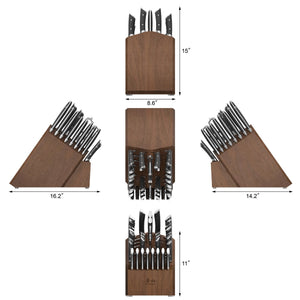 
                  
                    Load image into Gallery viewer, OLYMPUS Series 36-Piece Block Set, Forged German Steel, Black, 505545
                  
                