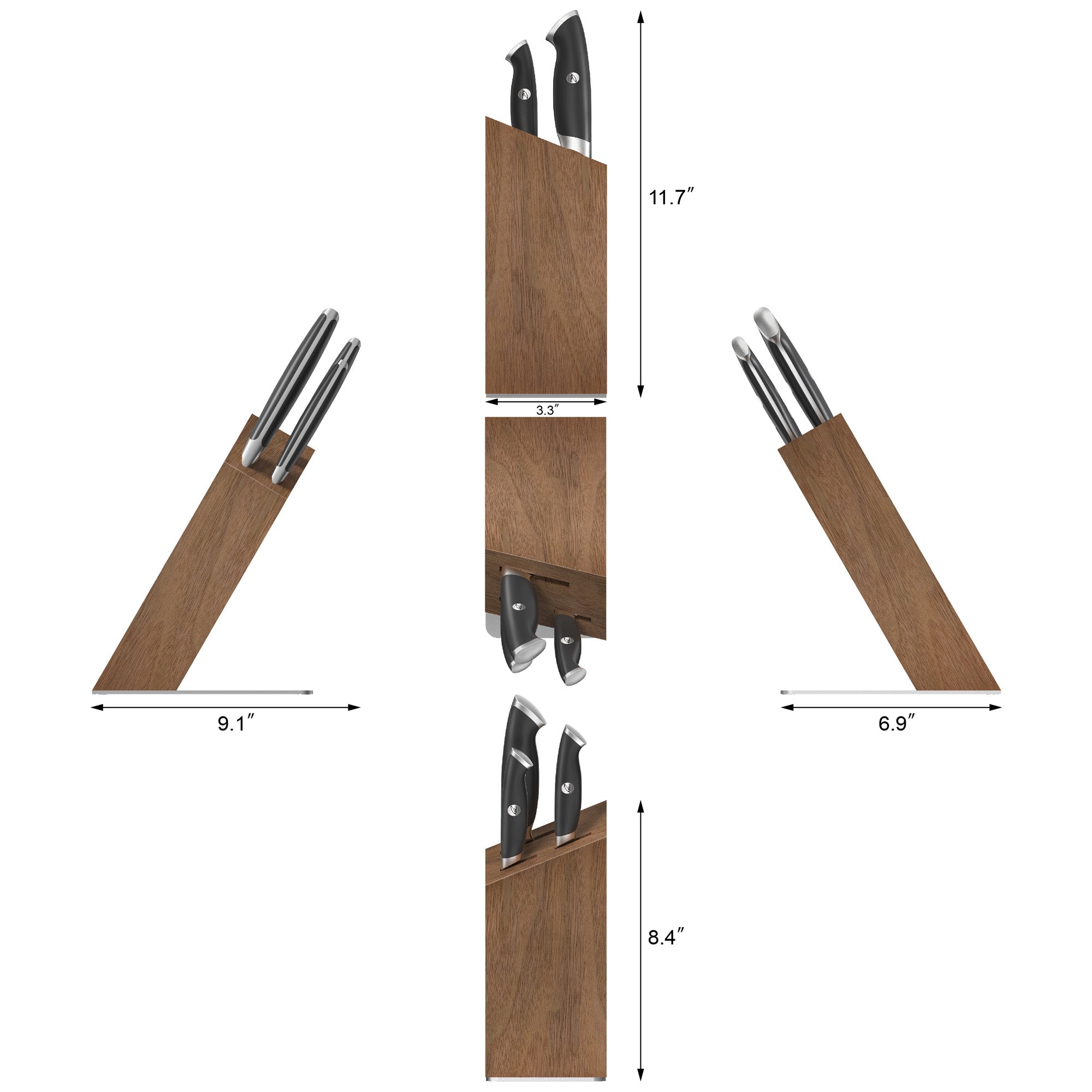 TKSC 4-Piece Knife Block Set, Forged Swedish Powder Steel, Thomas Keller Signature Collection