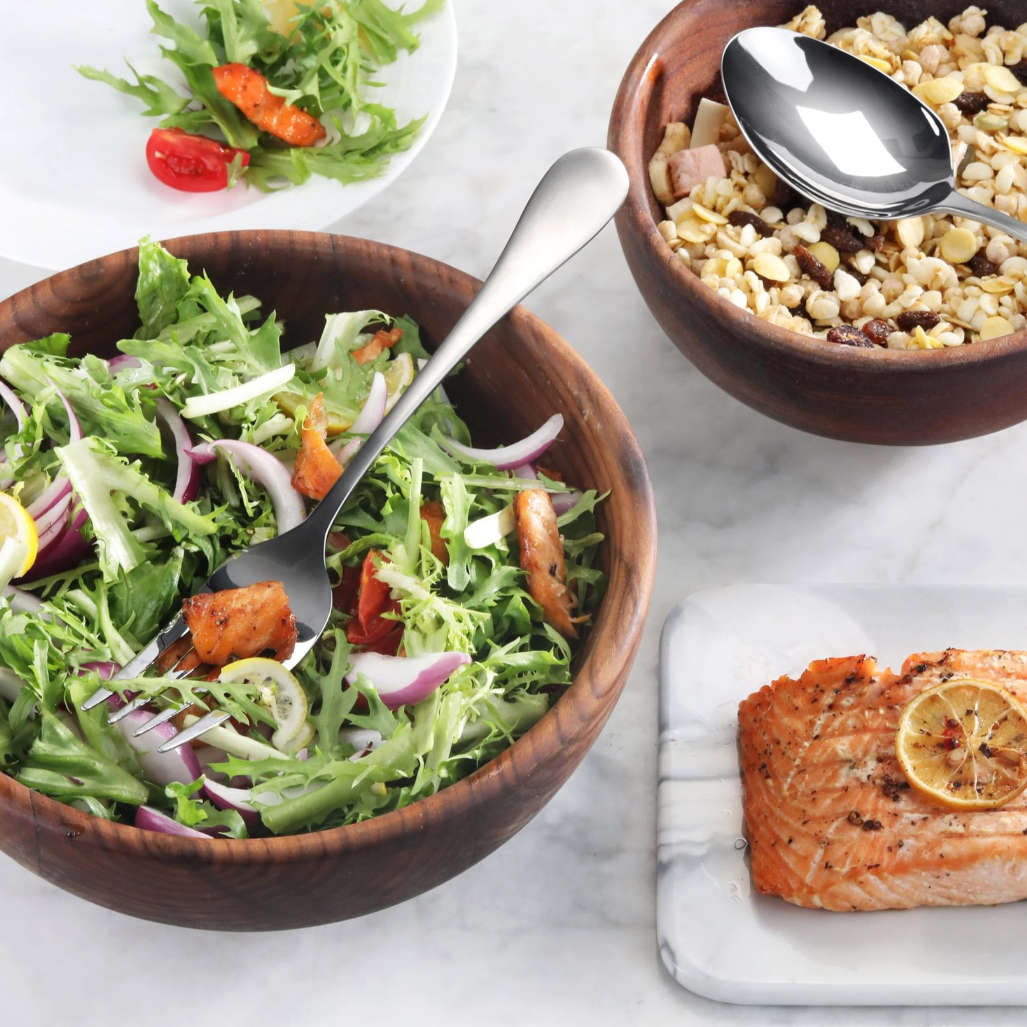 RAIN Series Serving Fork, Stainless Steel, Matte Finish Handles, 504937