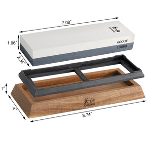 
                  
                    Load image into Gallery viewer, Dual-Sided Whetstone Knife Sharpener 1000/6000 Grit, 503800
                  
                