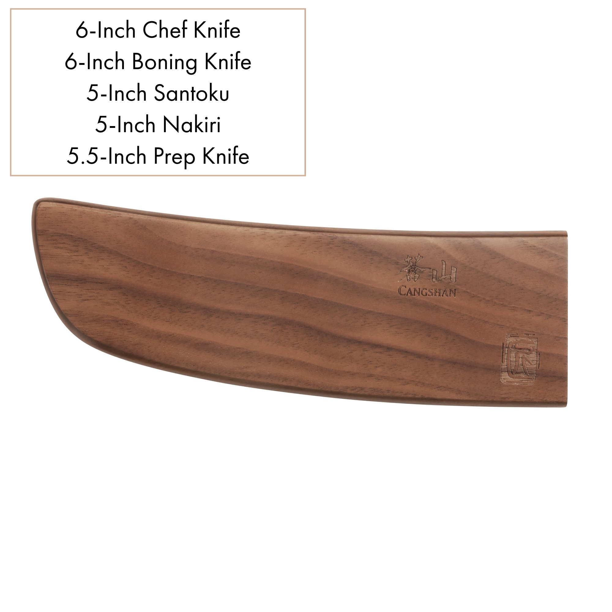 Walnut Magnetic Knife Sheaths, Saya Style Blade Protection