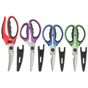 
                  
                    Load image into Gallery viewer, 4-Piece Heavy-Duty Shears Set with Guards, Colorful, 10300538
                  
                