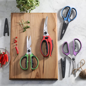 
                  
                    Load image into Gallery viewer, 4-Piece Heavy-Duty Shears Set with Guards, Colorful, 10300538
                  
                