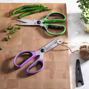 
                  
                    Load image into Gallery viewer, 4-Piece Heavy-Duty Shears Set with Guards, Colorful, 10300538
                  
                