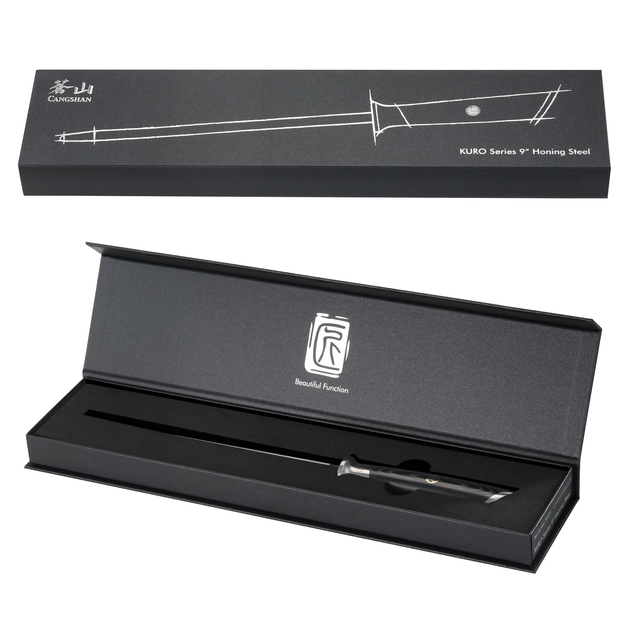 KURO Series 9-inch Honing Steel, 504234