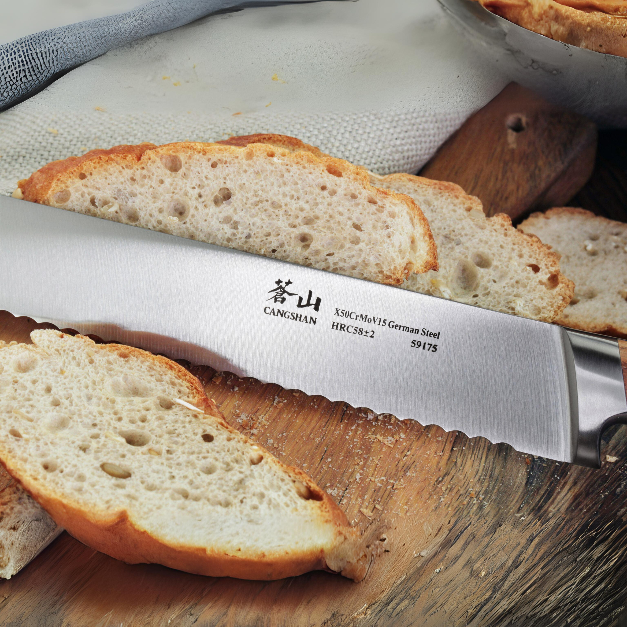 H1 Series 10.25-Inch Bread Knife, Forged German Steel, 59175