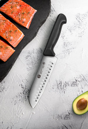 
                  
                    Load image into Gallery viewer, Top Cut P2 Series 7-Inch Santoku Knife, Forged Swedish 14C28N Steel, 1021998
                  
                