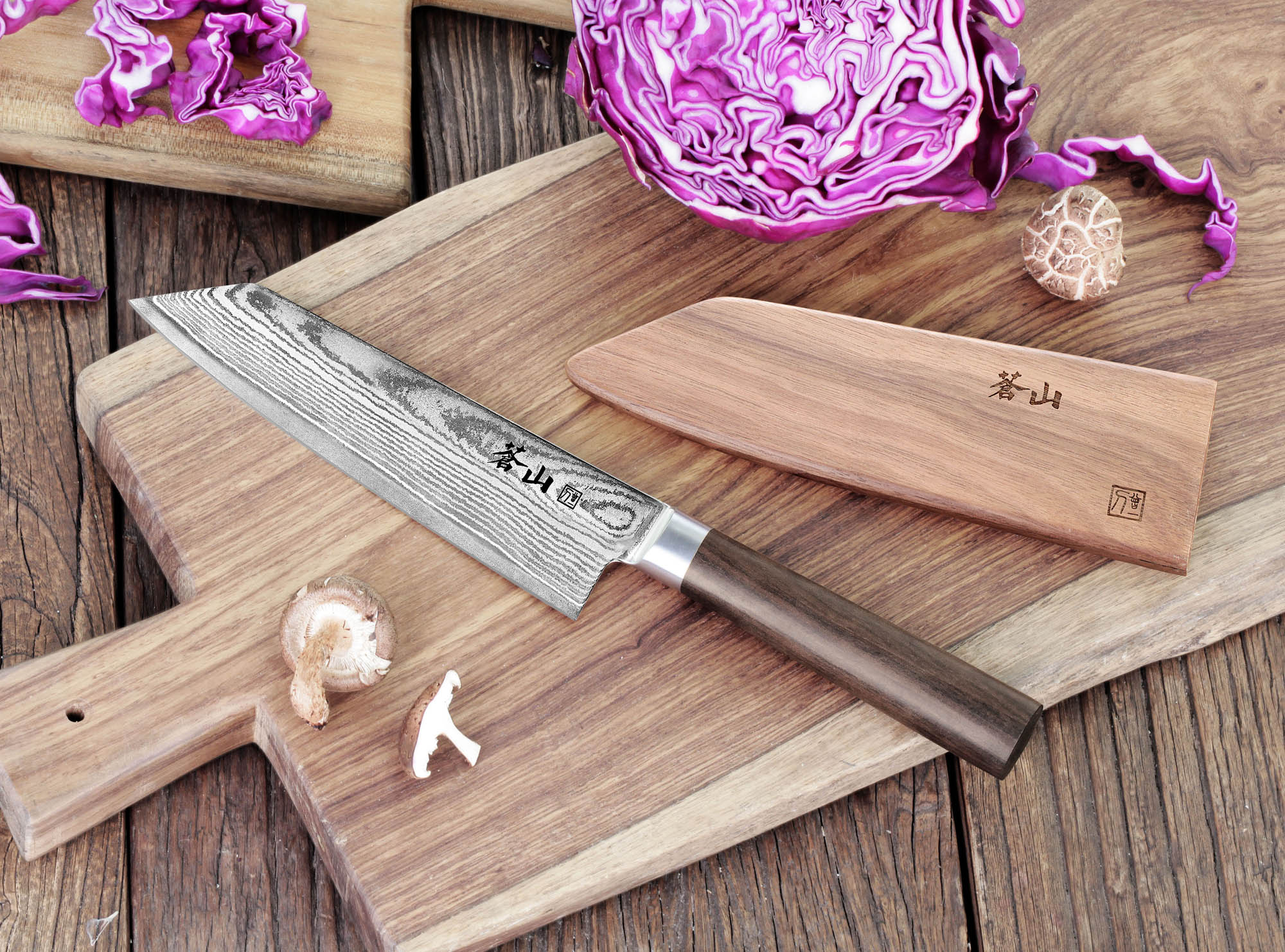 J Series 7-Inch Nakiri Vegetable Knife, Forged X-7 Damascus Steel, 62748