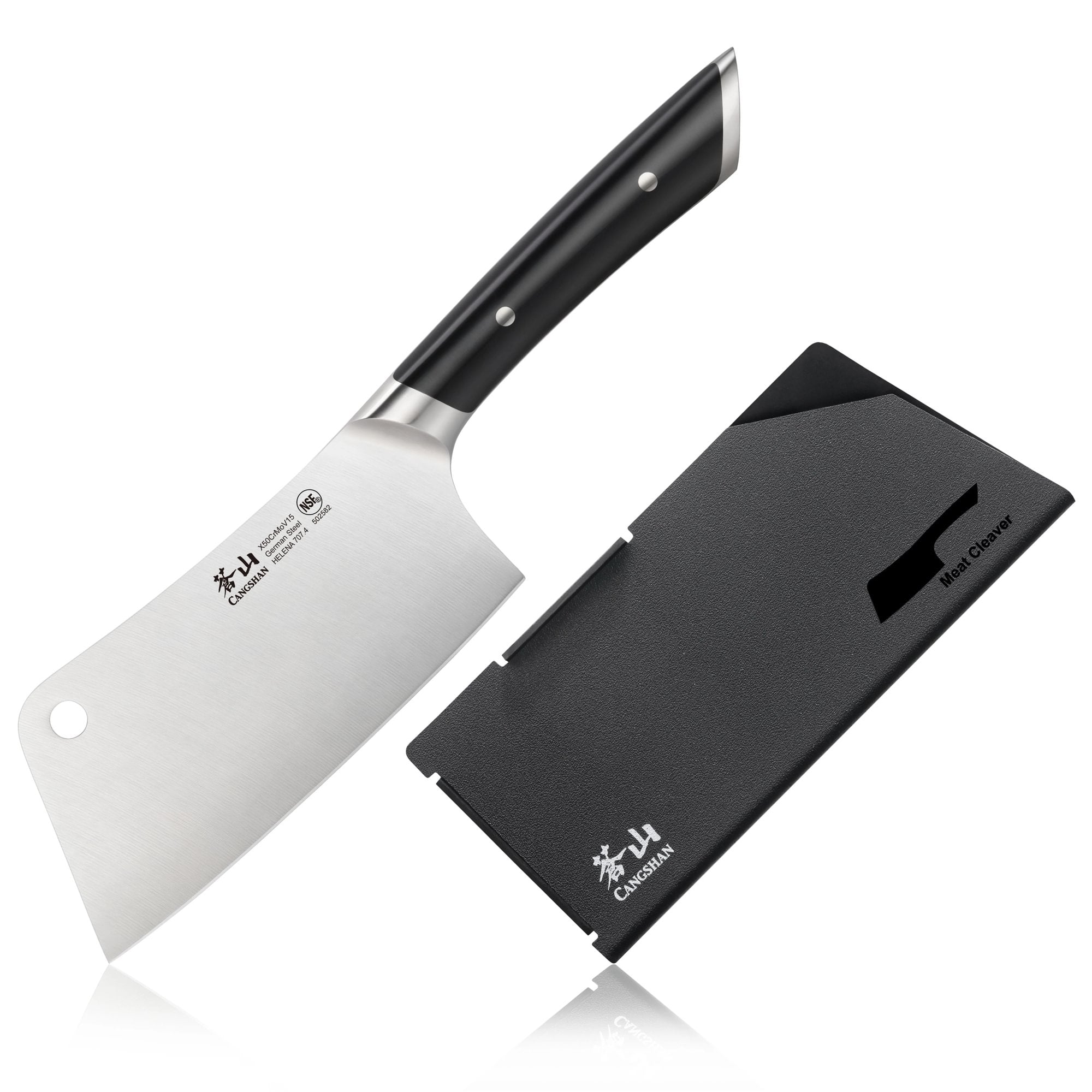 HELENA Series 6-Inch Meat Cleaver, Forged German Steel, Black, 502582