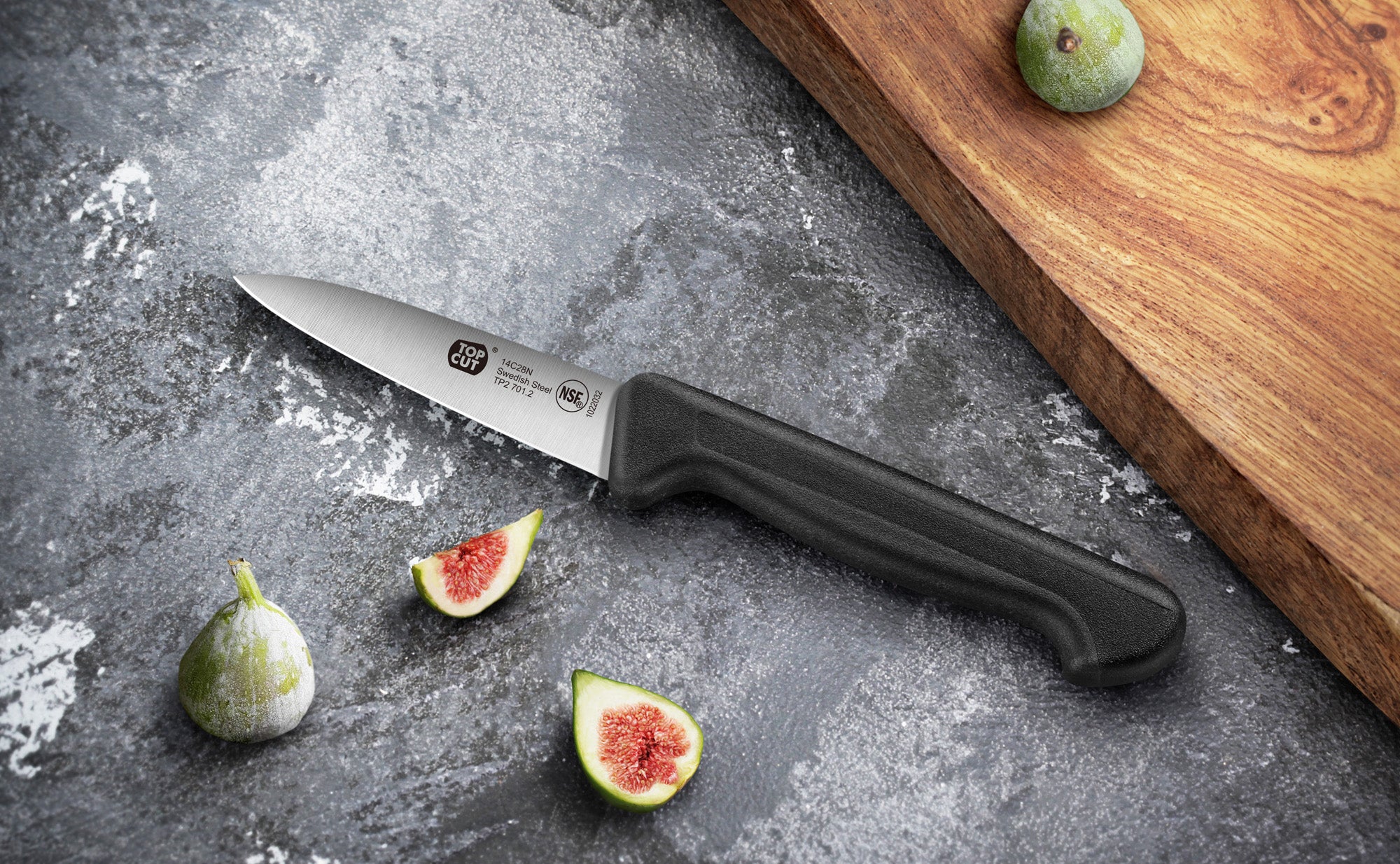 Top Cut P2 Series 3.5-Inch Paring Knife, Forged Swedish 14C28N Steel, 1022032