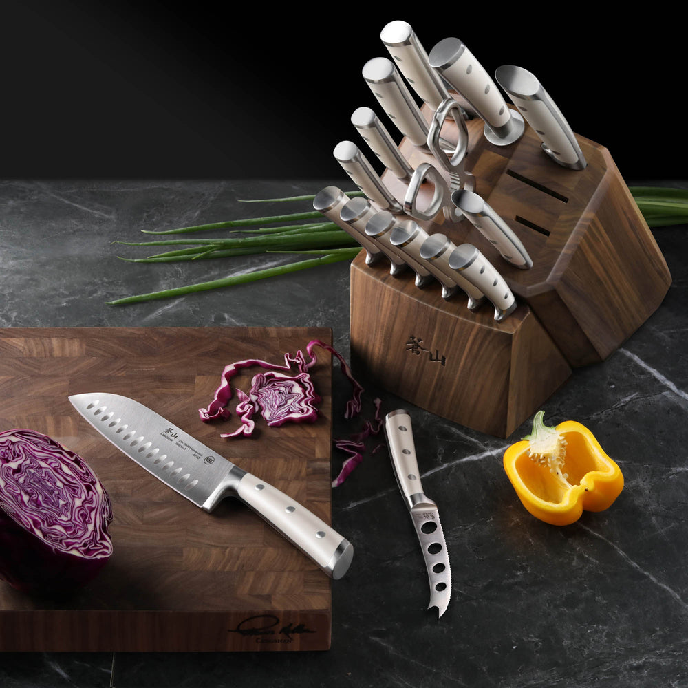 S Series 23-Piece Knife Block Set, Forged German Steel, Walnut Block, –  Cangshan Cutlery Company