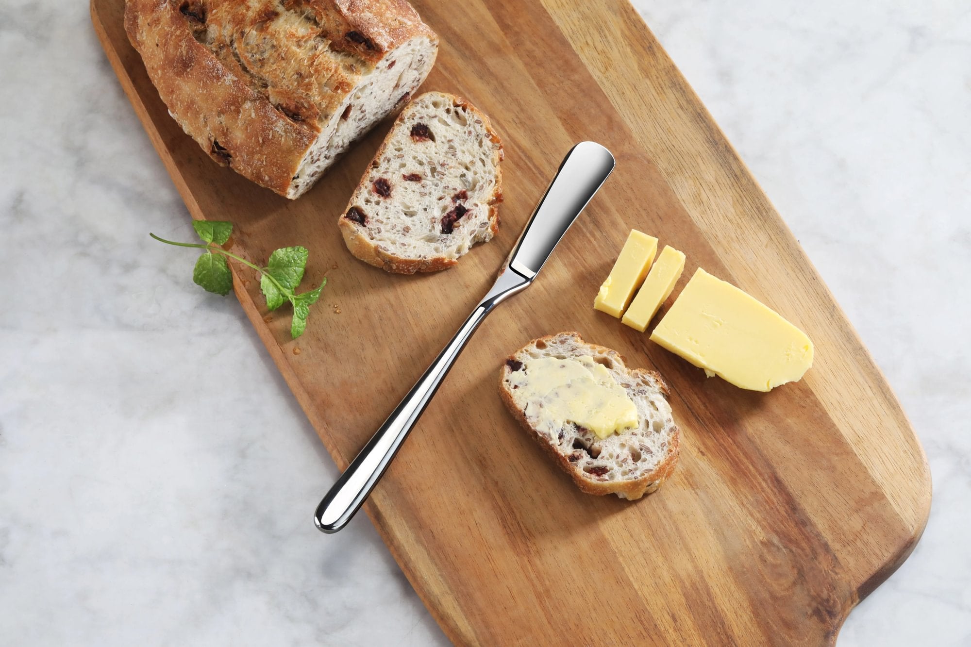 RAIN II Series Butter Knife, Forged Stainless Steel, Mirror Finish