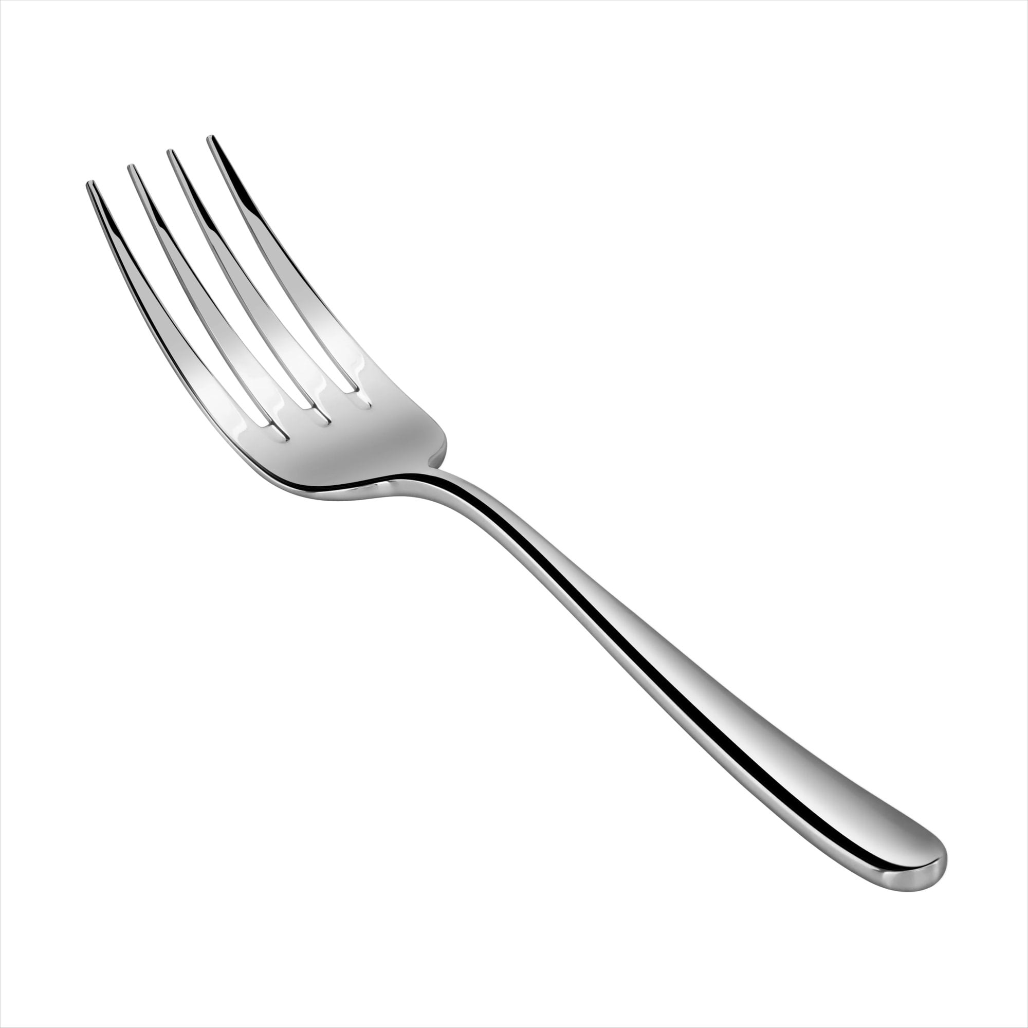 RAIN II Series Serving Fork, Forged Stainless Steel, Mirror Finish
